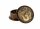 Holzgrinder aus Rosenholz geschnitzt mit OM Zeichen aus Stein D 5 cm H 3,3 cm