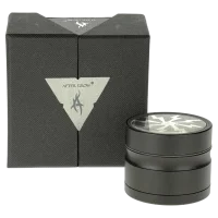 Thorinder Mini - Pollinator/Sieb Grinder H 42 mm D 50 mm - Farbe: Schwarz/Grau