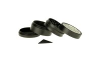 Thorinder Mini - Pollinator/Sieb Grinder H 42 mm D 50 mm - Farbe: Schwarz/Grau