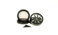 Thorinder Mini - Pollinator/Sieb Grinder H 42 mm D 50 mm - Farbe: Schwarz/Grau