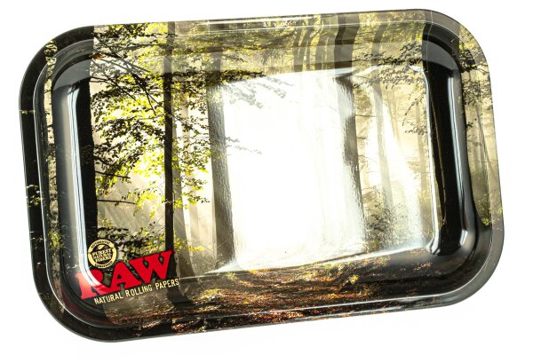 RAW Rolling Tray "RAW Smokey Forest" 27,5x17,5 cm - Small