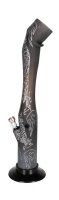 Dreamliner Acrylbong "Drache" - Schwarz - H 40,5 cm D 4,7 cm