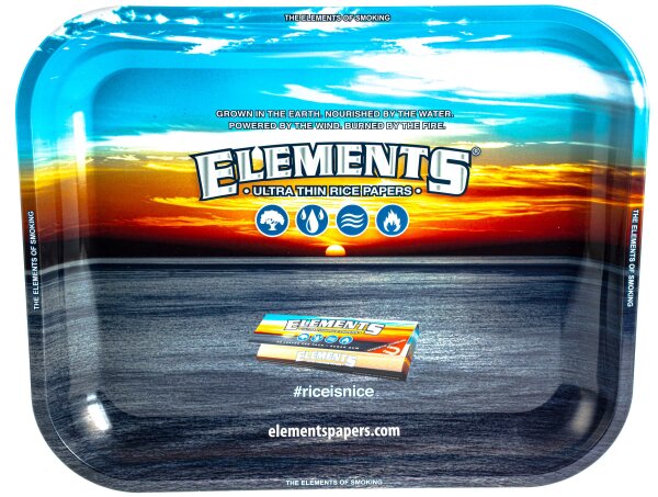 Elements Rolling Tray "Elements Blau" 34x28x2,5 cm - Medium