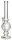 G-Spot Glasbong "Superball Eis" ohne Panzerschliff H 50 cm D 50 mm