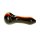 G-Spot Glaspfeife 11 cm Rasta / Schwarz Nr.4