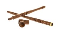 Holzpfeife "Zippsy" komplett aus Holz - Holzkopf - L 40 cm