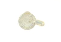 Glaskopf Black Leaf mit Glassieb NS 14,5 mm - Regenbogen Klar