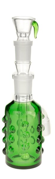 GraceGlass Vorkühler - Grüne Glasnoppen - H 20 cm NS 18.8