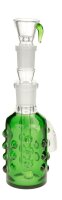 GraceGlass Vorkühler - Grüne Glasnoppen - H 20 cm NS 18.8