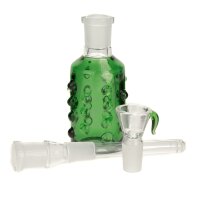 GraceGlass Vorkühler - Grüne Glasnoppen - H 20 cm NS 18.8
