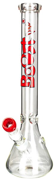 Boost Pro Glasbong 18,8er - Beaker Red - H 44 cm D 50 mm WS 5 mm - ICE