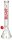 Boost Pro Glasbong 18,8er - Beaker Red - H 44 cm D 50 mm WS 5 mm - ICE