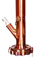 Black Leaf Glasbong - Gear Regenbongen Rot 18,8er auf 14,5er H 45 cm D 50 mm WS 7 mm ICE