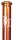 Black Leaf Glasbong - Gear Regenbongen Rot 18,8er auf 14,5er H 45 cm D 50 mm WS 7 mm ICE