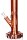 Black Leaf Glasbong - Gear Regenbongen Rot 18,8er auf 14,5er H 45 cm D 50 mm WS 7 mm ICE