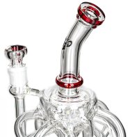Grace Glass Glasbong - Ultra Recycler Red 18,8er H 32 cm D 66 mm WS 5 mm