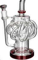 Grace Glass Glasbong - Ultra Recycler Red 18,8er H 32 cm D 66 mm WS 5 mm
