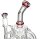 Grace Glass Glasbong - Ultra Recycler Red 18,8er H 32 cm D 66 mm WS 5 mm