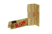 RAW Classic Zigarettenblättchen - unbleached - Single Wide Papers - 50 Blättchen