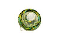 Jelly Joker Glaskopf 18,8er - Rund - Swirl Gelb/Grün/Schwarz
