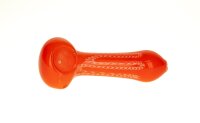 Glaspurpfeife - Rot - mit Kickloch - 11,5 cm