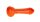 Glaspurpfeife - Rot - mit Kickloch - 11,5 cm