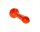 Glaspurpfeife - Rot - mit Kickloch - 11,5 cm