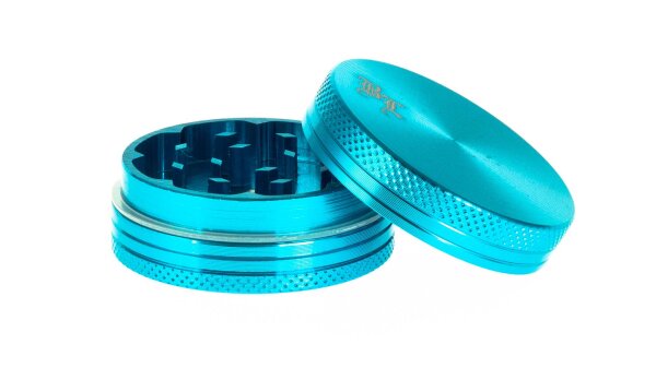 Alugrinder Black Leaf D 40 mm H 20 mm - Hellblau