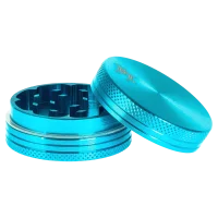 Alugrinder Black Leaf D 40 mm H 20 mm - Hellblau