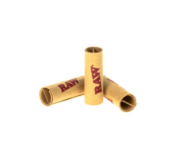 RAW vorgerollte Filtertips - unbleached - D 6 mm L 18 mm - 21 Stk.