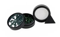 Thorinder Mini - Pollinator/Sieb Grinder H 42 mm D 50 mm - Farbe: Schwarz/Grün