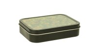 Metalldose - XL Buds - 112x82x26 mm - Schwarz mit Aufkleber