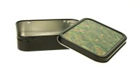 Metalldose - XL Buds - 112x82x26 mm - Schwarz mit Aufkleber