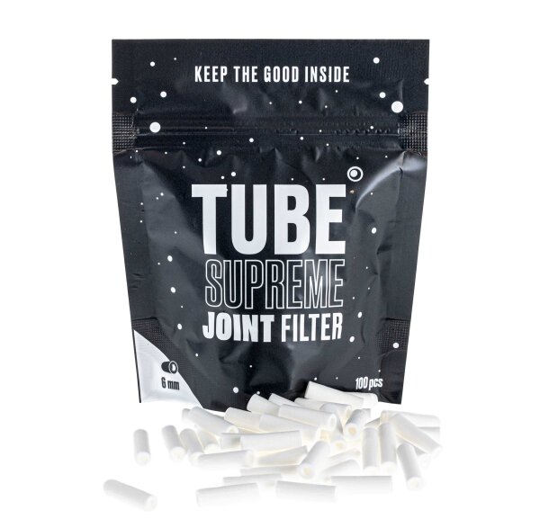Tube Filter - Natural - 6 mm - 100 Stück