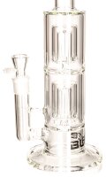 Blaze Glasbong 18,8er "2 Kammer" Inline Percolator H 38,5 cm D 65/32 mm WS 5 mm