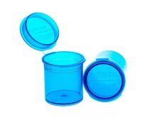 Kunststoffdose mit Pop Up Deckel - 20ml D 32 mm H 36 mm - Blau