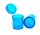Kunststoffdose mit Pop Up Deckel - 20ml D 32 mm H 36 mm - Blau