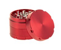 Pollinator Alugrinder "Coloured" 4 tlg. H 40 mm D 50 mm - Rot