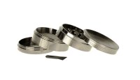 Metall Pollinatorgrinder 4tlg. - Konkav - D 63 mm H 43 mm - Grau