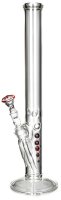 G-Spot Zylinder Eis Farbpunkte H 50 cm D 50 mm WS 5 mm NS 18,8er Panzerschliff - Rot