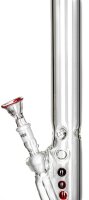 G-Spot Zylinder Eis Farbpunkte H 50 cm D 50 mm WS 5 mm NS 18,8er Panzerschliff - Rot