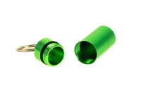 Pulverdose/Pillendose aus Metall H 4,3 cm - Grün