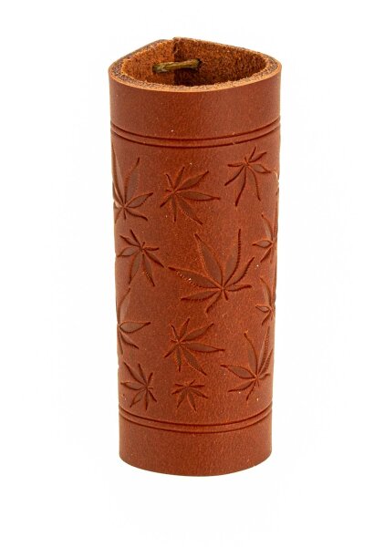 Lederhülle/Cover für Clipper - geprägt - Multi Leaf