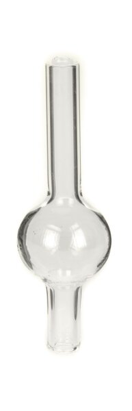 Carb Cap mit Durchzug/Loch "Kugel" L 22 mm - klar