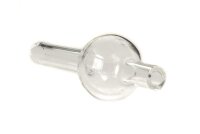 Carb Cap mit Durchzug/Loch "Kugel" L 22 mm - klar