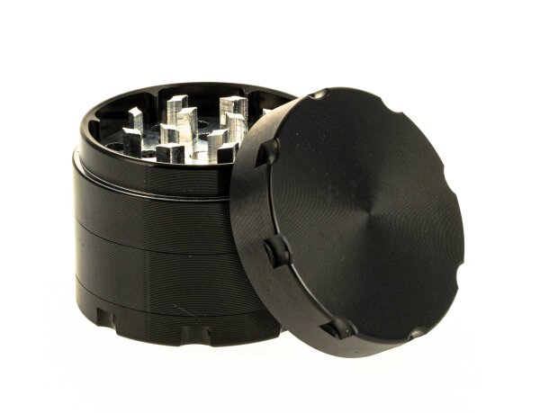 Pollinator Alugrinder "Coloured" 4 tlg. H 40 mm D 50 mm - Schwarz