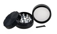 Pollinator Alugrinder "Coloured" 4 tlg. H 40 mm D 50 mm - Schwarz