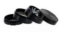 Pollinator Alugrinder "Coloured" 4 tlg. H 40 mm D 50 mm - Schwarz