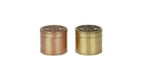 Pollinator Metallgrinder "Dope Bros" " Amsterdam" D 40 mm - Mixed (Silber, Gold, Kupfer)