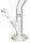 Heisenberg Glasbong 18,8er - TX Burner - H 38 cm D 45 mm WS 3,2 mm - ICE